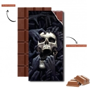 Tablette de chocolat personnalisé Hand on Skull