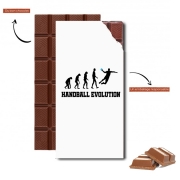 Tablette de chocolat personnalisé Handball Evolution