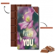 Tablette de chocolat personnalisé Happy Looks Good on You