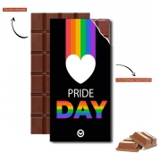Tablette de chocolat personnalisé Happy pride day