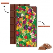 Tablette de chocolat personnalisé Healthy Food: Fruits and Vegetables V3