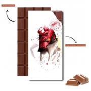 Tablette de chocolat personnalisé Hellboy Watercolor Art