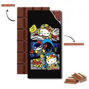 Tablette de chocolat personnalisé Hello Kitty X Heroes
