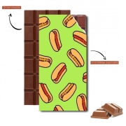 Tablette de chocolat personnalisé Hot Dog pattern