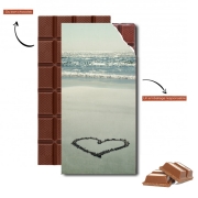 Tablette de chocolat personnalisé I Heart the Beach
