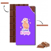 Tablette de chocolat personnalisé I love kpop