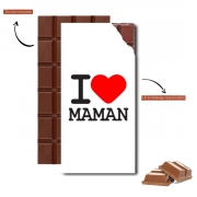 Tablette de chocolat personnalisé I love Maman