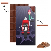 Tablette de chocolat personnalisé I Want Your Voice