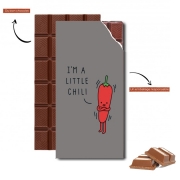 Tablette de chocolat personnalisé Im a little chili - Piment