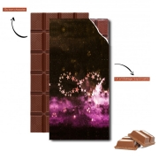 Tablette de chocolat personnalisé Infinity Stars violet