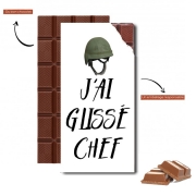 Tablette de chocolat personnalisé J'ai glissé chef