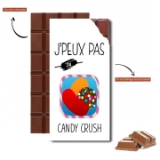 Tablette de chocolat personnalisé Je peux pas j'ai candy crush