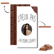 Tablette de chocolat personnalisé Je peux pas jai Demi Lovato