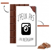 Tablette de chocolat personnalisé Je peux pas jai instagram
