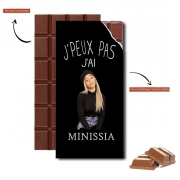 Tablette de chocolat personnalisé Je peux pas jai Minissia