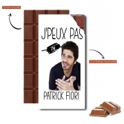 Tablette de chocolat personnalisé Je peux pas j'ai Patrick Fiori