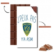 Tablette de chocolat personnalisé Je peux pas ya ASM - Rugby Clermont Auvergne