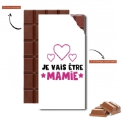 Tablette de chocolat personnalisé Je vais etre mamie - Cadeau annonce naissance grand mère