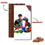 Tablette de chocolat personnalisé johann zarco moto gp
