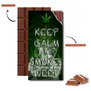 Tablette de chocolat personnalisé Keep Calm And Smoke Weed
