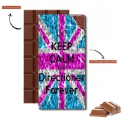 Tablette de chocolat personnalisé Keep Calm And Directioner forever