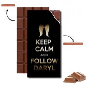 Tablette de chocolat personnalisé Keep Calm and Follow Daryl