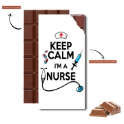 Tablette de chocolat personnalisé Keep calm I am a nurse