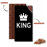 Tablette de chocolat personnalisé King