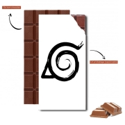 Tablette de chocolat personnalisé Konoha Symbol Grunge art