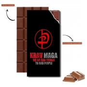 Tablette de chocolat personnalisé Krav Maga Bad Things to bad people