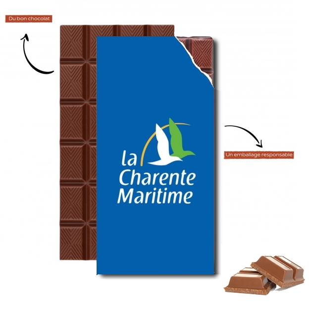 Tablette de chocolat personnalisé La charente maritime