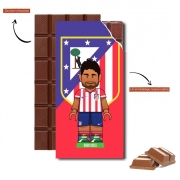 Tablette de chocolat personnalisé Lego Football: Atletico de Madrid - Diego Costa