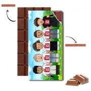 Tablette de chocolat personnalisé Lego: One Direction 1D