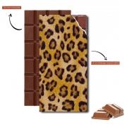 Tablette de chocolat personnalisé Leopard