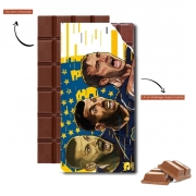 Tablette de chocolat personnalisé Libertadores Trio Bostero