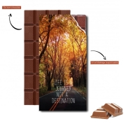 Tablette de chocolat personnalisé life is a journey