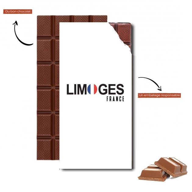 Tablette de chocolat personnalisé Limoges France