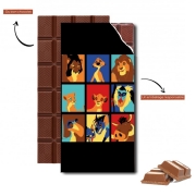 Tablette de chocolat personnalisé Lion pop