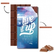 Tablette de chocolat personnalisé Live it up