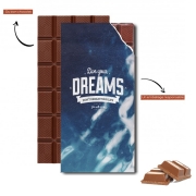 Tablette de chocolat personnalisé Live your dreams