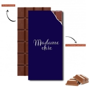 Tablette de chocolat personnalisé Madame Chic