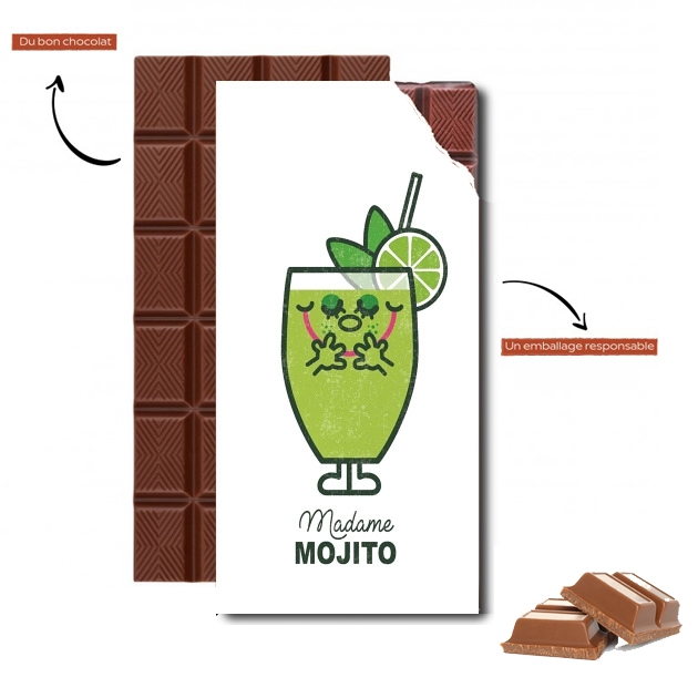 Tablette de chocolat personnalisé Madame Mojito