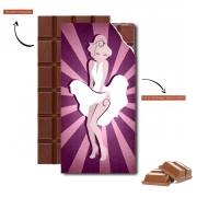 Tablette de chocolat personnalisé Marilyn pop