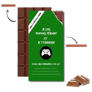 Tablette de chocolat personnalisé Mauvais perdant - Vert Xbox