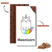 Tablette de chocolat personnalisé Mewnicorn Licorne x Chat