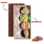 Tablette de chocolat personnalisé Minions mashup Big Bang Theory