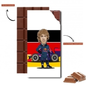Tablette de chocolat personnalisé MiniRacers: Sebastian Vettel - Red Bull Racing Team