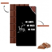 Tablette de chocolat personnalisé MMA No Limits No Rules No Fear