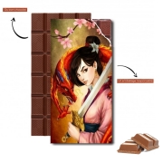 Tablette de chocolat personnalisé Mulan Warrior Princess