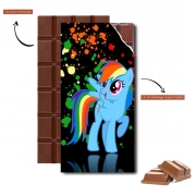 Tablette de chocolat personnalisé My little pony Rainbow Dash